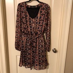 Printed Chiffon Dress